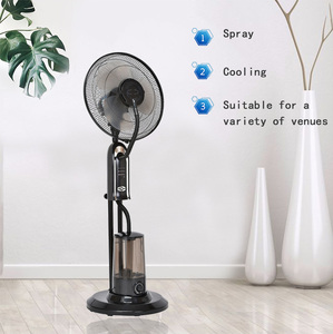 Tùy Chỉnh Điều Khiển Từ Xa Làm Mát Không Khí Sạc Fan Kỹ Thuật Số Xách Tay Có Thể Sạc Lại Đứng Điện Tử Sương Mù Fan Với Bể Nước - Product Image 2