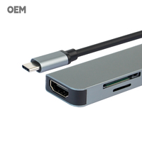 7-en-1 100W Fast Charge Thunderbolt 3 Pro Dock avec adaptateur d'alimentation double lecteur USB-C/A SD/TF pour Mac/Win & Camera