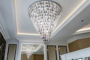 Grand lustre moderne en cristal pour foyer Lustre moderne en cristal rond de luxe - Product Image 5