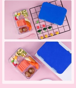 Lonchera Infantil de 4 Compartimentos, Libre de BPA, Apta para <span class=keywords><strong>Microondas</strong></span> y Lavavajillas, para la Escuela y Niños Pequeños - Product Image 6