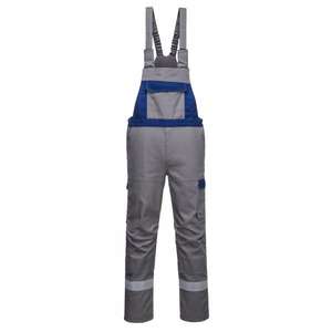 PORTWEST - FR07GRRXXXL Bizflame Ultra bavoir et bretelles gris bicolore-EAN 5036108308767 WORKWEAR RÉSISTANT AUX FLAMMES - Product Image 1