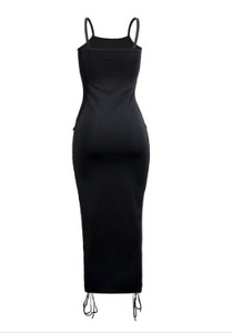 Robe d'été sans manches de haute qualité pour femmes, bretelles fines, robe tube, robe courte pour femmes, robe sexy pour boîte de nuit - Product Image 3