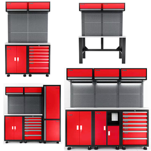 Aanpasbare, robuuste, modulaire werkplaats gereedschapskast van staal, ijzeren werkbank, garage werkstation, opslag met OEM-ondersteuning - Product Image 4