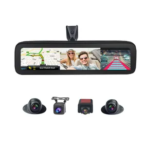 T88 4g Car Camera With 4 Cams Record Android 8.1 2+32g Fit Cmsv6 For Fleet Management With Wifi Gps Navigation Adas Fit 9-36V