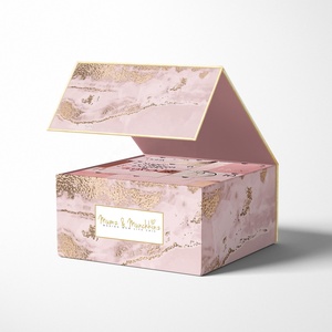 Caja rosa de lujo personalizada con 12 días de <span class=keywords><strong>calendario</strong></span> de Adviento, caja de papel de regalo cosmético impermeable de gama alta con forro de esponja de impresión en relieve - Product Image 2
