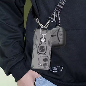 Étui robuste anti-chute pour iPhone 16 Pro Max, étui magnétique robuste pour iPhone 15 14 13 12 Pro, coque de protection intégrale avec béquille - Product Image 4