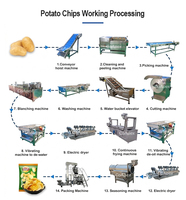 Machine à chips de patate douce de taille moyenne en acier inoxydable SUS304 de 3,0 mm pour l'expansion
