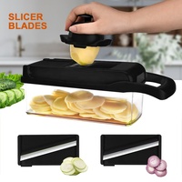 Multifunctionele Keuken Fruit Groente Spiralisator Shredder Handmatige Groente Chopper Ui Mandoline Slicer Groentesnijder