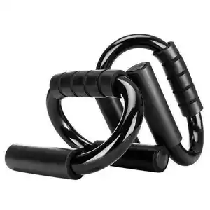 Barra push-up em forma de S para exercícios, equipamento fitness ZT novo com suporte preto para push-up