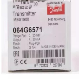 Transmetteur de pression Danfoss MBS1900 064G6571 en stock - Product Image 1