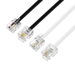 Nuevo <span class=keywords><strong>Cable</strong></span> Telefónico Modular <span class=keywords><strong>de</strong></span> <span class=keywords><strong>30</strong></span> <span class=keywords><strong>Metros</strong></span> RJ11 6P4C Macho a Macho para Línea Fija DSL - Product Image 1