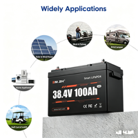 Batterie au lithium LiFePO4 Enlzh 38,4 V 100 Ah OBM pour moteur hors-bord Bluetooth, 4000 cycles, pour bateau électrique marin -4 131