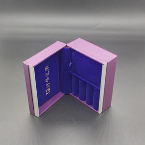 Embalaje de joyería de plástico impreso con logotipo personalizado al por mayor de lujo con caja de bisagras para relojes de joyería - Product Image 6