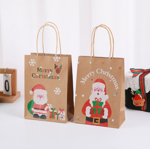 Sac cadeau de Noël au design premium, sac de fête créatif à motif de dessin animé, sac en papier pour festivals et événements, disponible en gros - Product Image 4