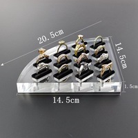 Anneau Transparent Organisateur Vitrine Bijoux Plateau De Rangement Boîtes À Bijoux pour Plusieurs Anneaux