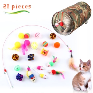 <strong>Cat</strong> Ball Toy 21 Pcs <strong>T</strong> Shape Channel <strong>Cat</strong> Toy Stick Interactive Ball Toys for Indoor <strong>Cats</strong> - Product Image 5
