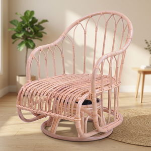 Asiento de comedor de madera de alta calidad, silla de jardín, columpio, hecho de ratán, original de Indonesia - Product Image 3