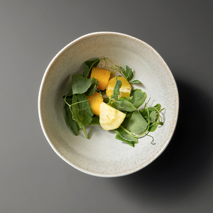 Moderno Plato Hondo de Cerámica Estilo Japonés Retro, Color Blanco Crema, Vajilla para <span class=keywords><strong>Restaurante</strong></span>, para Frutas, Arroz, Ensaladas, Buffet - Product Image 4