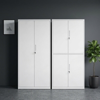 Archivador Metálico de Acero Completo con Cerradura para Oficina, Gabinete de Almacenamiento de Documentos de Acero Laminado en Frío de 2 y 4 Puertas