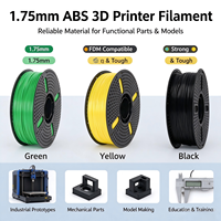 Filament ABS 1,75 mm 1 kg Haute résistance à la chaleur Matériel d'impression 3D pour imprimantes FDM