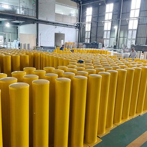 عمود تحذير مروري مرن مخصص باللون الأصفر، عمود أمان ثابت للطرق - Product Image 2