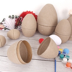Huevos de Papel Maché Vacíos Biodegradables Personalizados para Manualidades, Decoraciones de Pascua con Temática de Pascua para Niños - Product Image 4