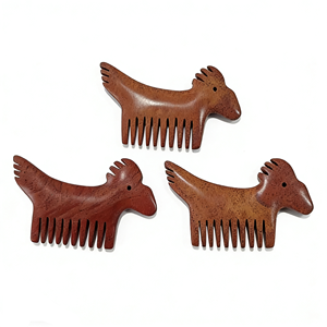 Peigne en jade noir au design original et accrocheur, outil de massage en pierre gua sha bian - Product Image 4