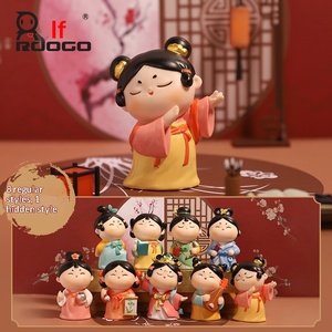 Ornements en résine de la série 'Huit Arts' sur les Dames de la Cour Tang Anciennes, figurines créatives de femmes talentueuses de style national classique, faites à la main - Product Image 2