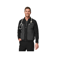 Vêtements de travail personnalisables en polyester-coton à manches longues uniformes tissés à séchage rapide pour le lavage des mains pour les hôpitaux