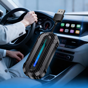 กล่องเชื่อมต่อไร้สาย 2 in 1 สำหรับรถยนต์ รองรับ CarPlay และ Android Auto พร้อมสาย USB - Product Image 1