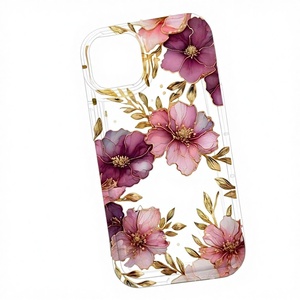 Funda de Teléfono de Lujo Transparente con Diseño de Mariposa, TPU Electrochapado, Antigolpes, con Anillo Magnético y Correa, para Diseño de Corazón Negro con Bordes Curvos - Product Image 3