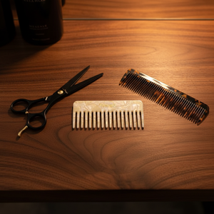 Pettine per Capelli in Eco Acetato di Cellulosa a Denti Larghi da <span class=keywords><strong>4</strong></span> mm per Donna e Ragazza Stile Coreano con Logo Personalizzato all'Ingrosso da Fabbrica Certificata BSCI e GRS - Product Image 3