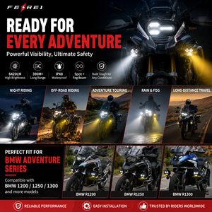 <span class=keywords><strong>Luz</strong></span> Auxiliar de Motocicleta Ferei de 130W, <span class=keywords><strong>Luz</strong></span> <span class=keywords><strong>Antiniebla</strong></span> <span class=keywords><strong>LED</strong></span> Impermeable IPX8 para Motocicletas Todoterreno y de Turismo - Product Image 5