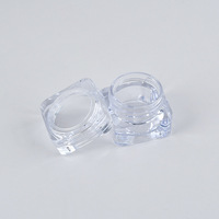 Boîte à crème transparente en acrylique 5g, flacon de crème pour les yeux, boîte de crème pour les yeux, boîte de portionnement d'échantillons, flacon vide de voyage pour portionnement
