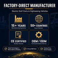 Carrito de Golf Eléctrico para 6 Personas, Suspensión MacPherson, Freno Hidráulico Doble, Personalizable