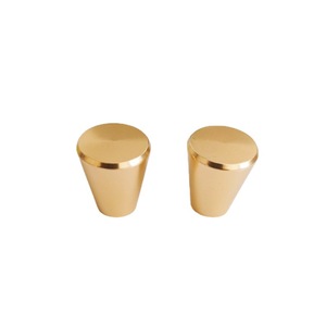 Yb Aluminum Alloy Cabinet <b>Knob</b> Round Gold Minimalist Design For Drawer Door Handle - Product Image 5