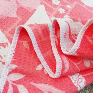 RPET超细纤维华夫饼沙滩巾高尔夫干燥毛巾超细纤维华夫饼制造商华夫饼编织毛巾超细纤维