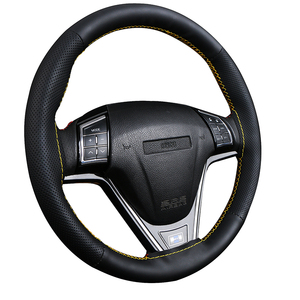<span class=keywords><strong>Volant</strong></span> de voiture universel, accessoires de voiture, housse de <span class=keywords><strong>volant</strong></span> en <span class=keywords><strong>cuir</strong></span>, cousue <span class=keywords><strong>à</strong></span> la main, décorative, intérieur en fibre, résistante <span class=keywords><strong>à</strong></span> l'usure - Product Image 3