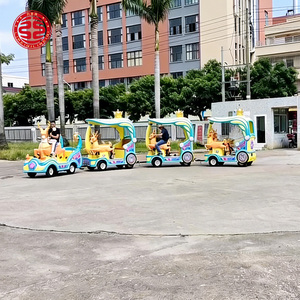 Parco divertimenti giostre per bambini gioco elettrico trenino senza cingoli Mini trenino per bambini parco divertimenti trenini - Product Image 1