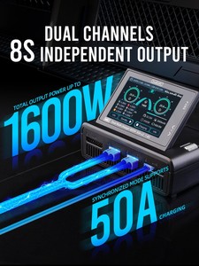 Uflight เครื่องชาร์จแบตเตอรี่อัจฉริยะสำหรับ M8D RC รุ่นหน้าจอสัมผัส18S ช่องสัญญาณคู่1600W - Product Image 6