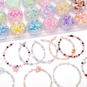 Mixed Color Glass Seed Beads Loose Beads For DIY Jewelry Making Bracelets Necklaces <b>Craft</b> Supplies Bulk Pack Pastel Shades - Product Image 4