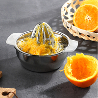 Presse-agrumes manuel en acier inoxydable, presse-agrumes à rotation, presse-agrumes à jus d'agrumes, presse-agrumes à oranges, presse-agrumes à jus d'agrumes pour la maison