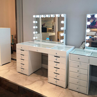 Stock aux États-Unis! Commode Vanité Docarelife Style Moderne Avec Miroir De Maquillage À 15 Led