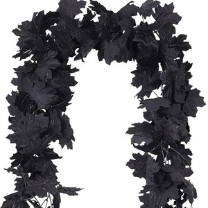 Guirnalda de arce negro artificial de 175 cm con bayas para decoración de pared en Navidad, Halloween y Acción de Gracias - Product Image 5