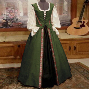 Robe longue médiévale vintage style gothique victorien, corset, mode féminine, robe géorgienne, Renaissance, rococo, costume de cosplay, costume de <span class=keywords><strong>Venise</strong></span> - Product Image 5