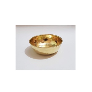 Bol de service en métal naturel pour salade de fruits, idéal pour la cuisine à domicile et la décoration de mariage - Product Image 4