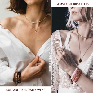 Braccialetto di Cristallo Naturale Curativo, Bracciali con Perline Rotonde in Pietra Preziosa, Gioielli alla Moda all'Ingrosso <span class=keywords><strong>per</strong></span> Regalo di San Valentino e <span class=keywords><strong>Festa</strong></span> <span class=keywords><strong>della</strong></span> <span class=keywords><strong>Mamma</strong></span> - Product Image 6