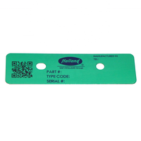 Placa de nombre personalizada al por mayor, placa de logotipo de metal, placa de identificación de aluminio, generador de código de barras, etiqueta de metal para equipos