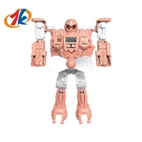 Montre électronique multifonctionnelle DIY en plastique écologique pour enfants, style Ins, nouvelle collection 2024, transformable en robot