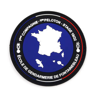 Écusson Personnalisé en PVC Souple 2D 3D de Haute Qualité, Logo en PVC Caoutchouc avec Bande Auto-agrippante